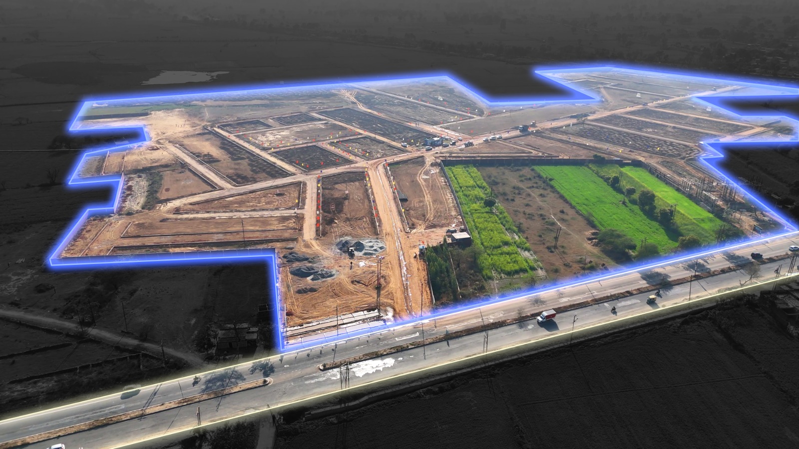 Aerial View - Township Layout